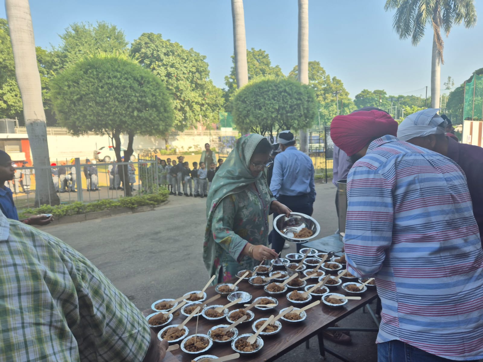 Karah Parshad setup and distribution